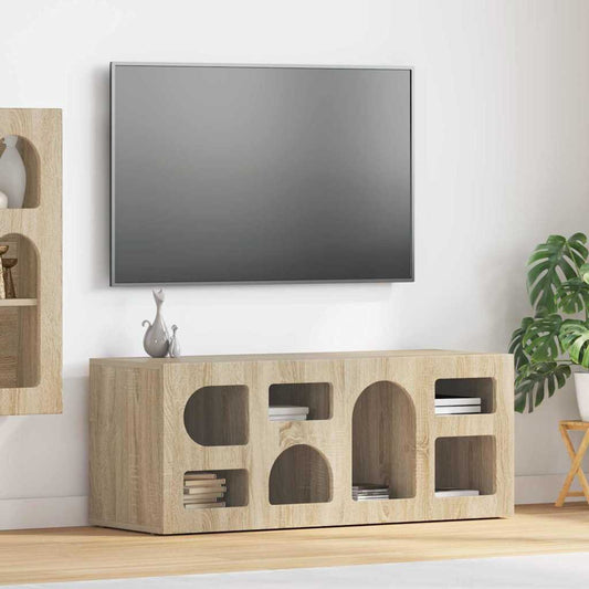 vidaXL TV Cabinet ELST 100 x 35 x 40 cm Sonoma Oak Engineered Wood