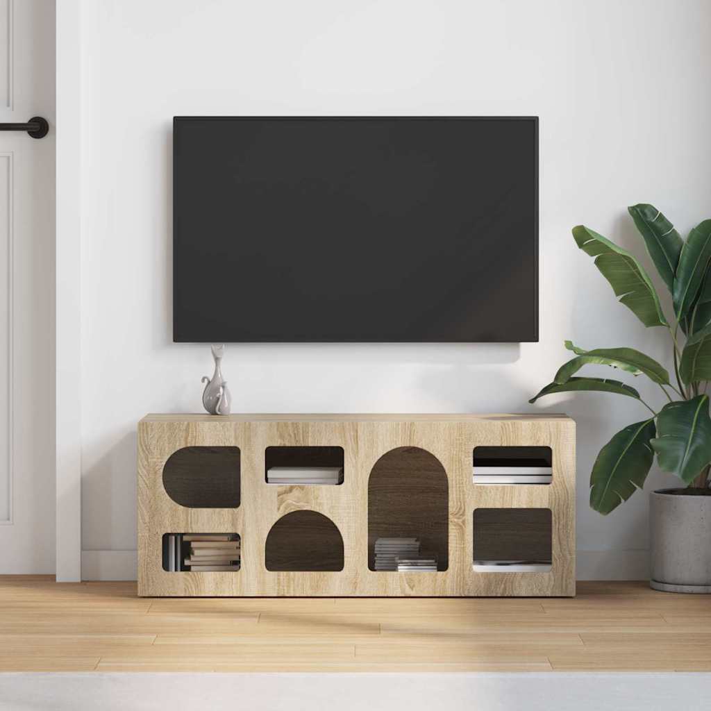 vidaXL TV Cabinet ELST 100 x 35 x 40 cm Sonoma Oak Engineered Wood