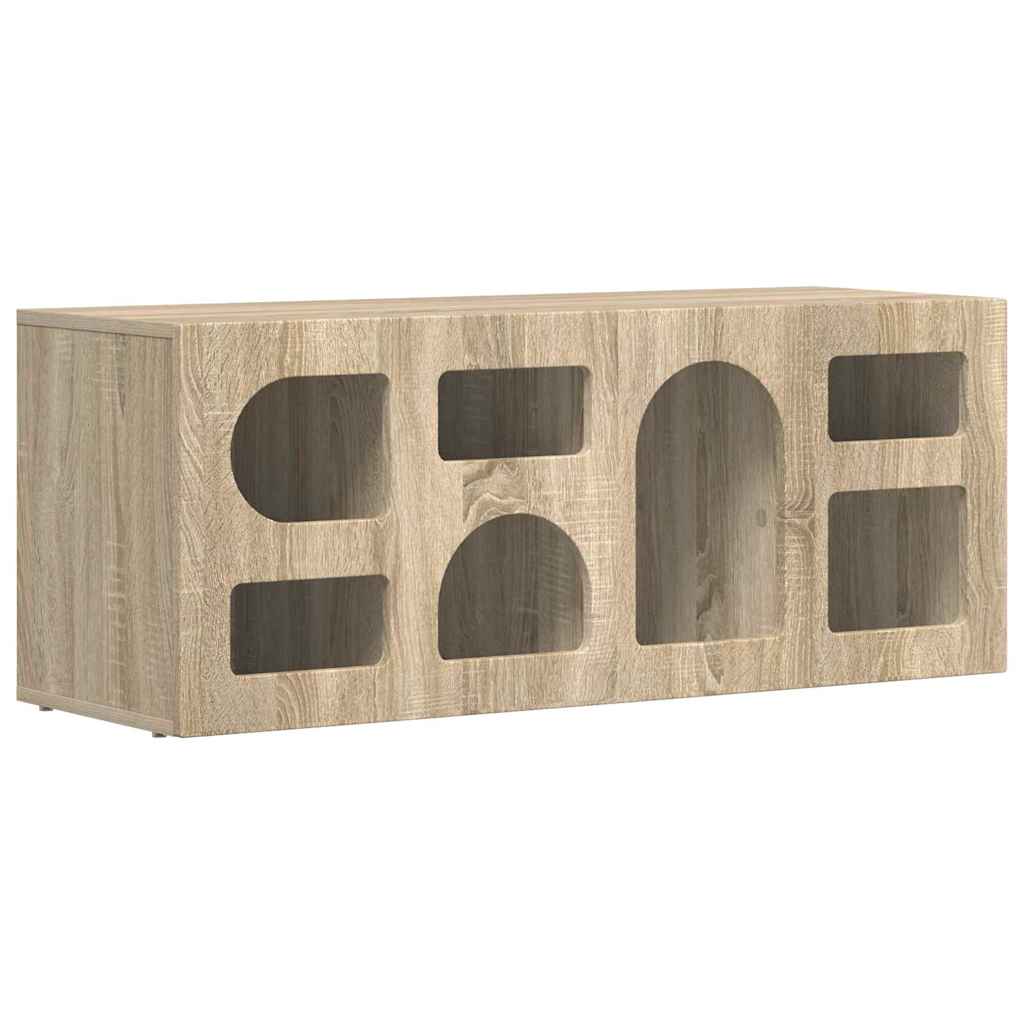 vidaXL TV Cabinet ELST 100 x 35 x 40 cm Sonoma Oak Engineered Wood
