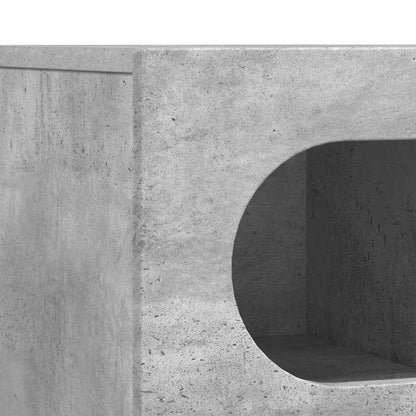 vidaXL TV Cabinet ELST 100 x 35 x 40 cm Concrete Grey Engineered Wood