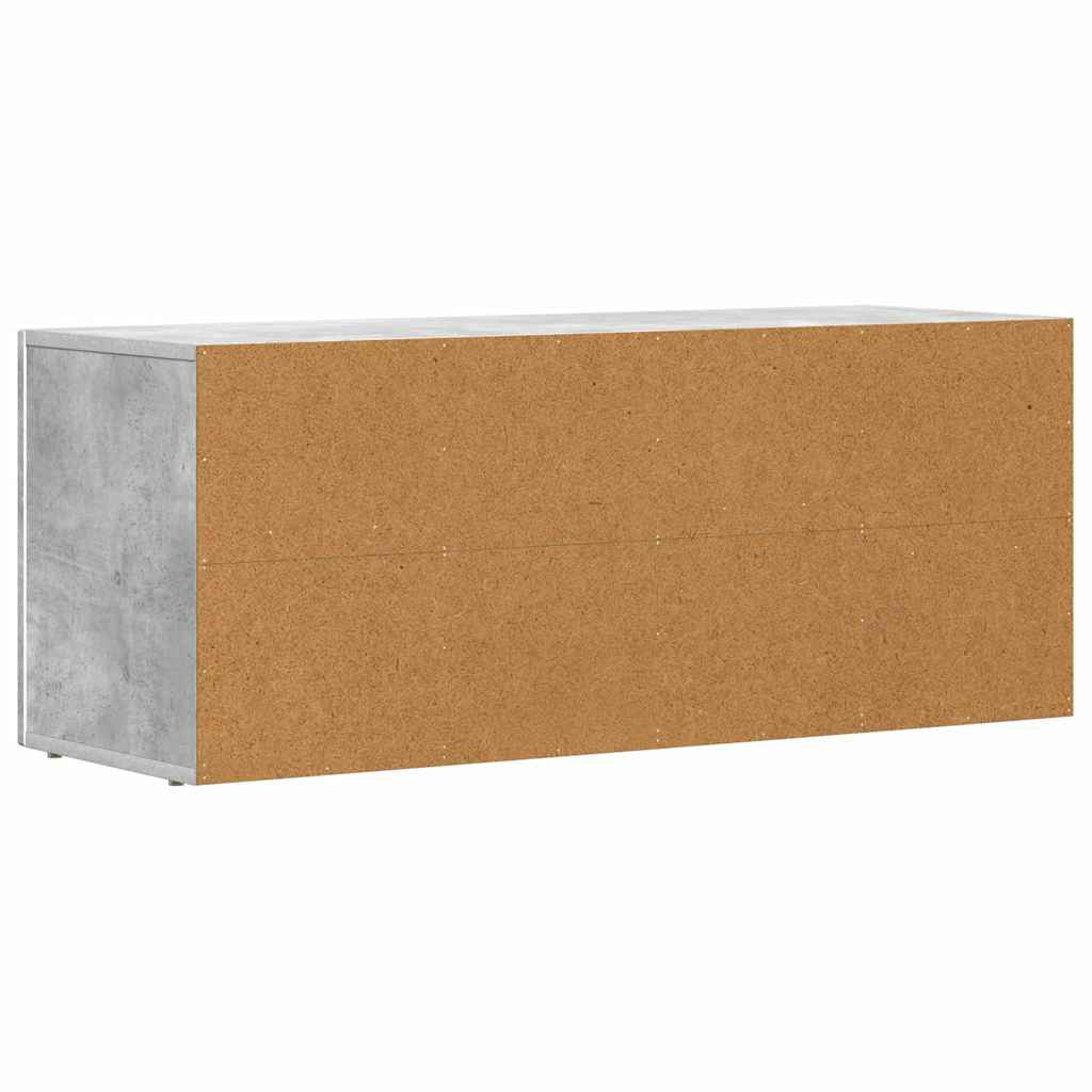 vidaXL TV Cabinet ELST 100 x 35 x 40 cm Concrete Grey Engineered Wood