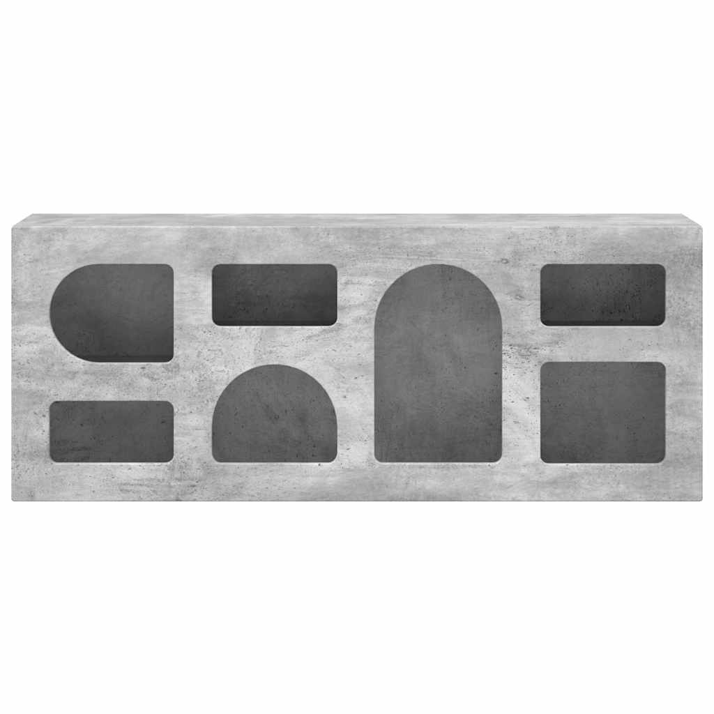 vidaXL TV Cabinet ELST 100 x 35 x 40 cm Concrete Grey Engineered Wood