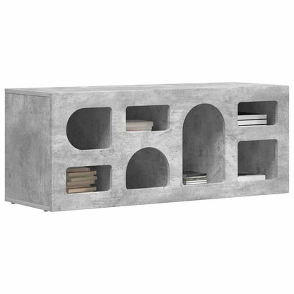 vidaXL TV Cabinet ELST 100 x 35 x 40 cm Concrete Grey Engineered Wood