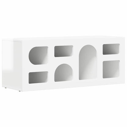 vidaXL TV Cabinet ELST 100 x 35 x 40 cm High Gloss White
