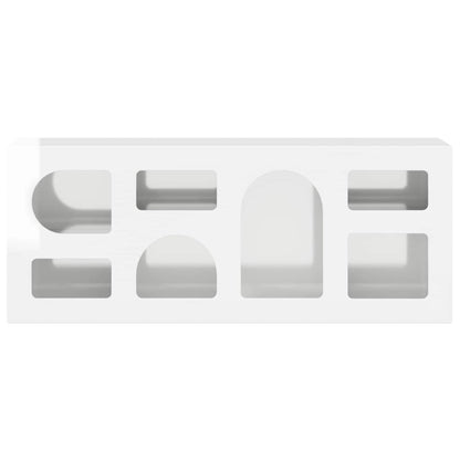 vidaXL TV Cabinet High Gloss White 100 x 35 x 40 cm Engineered Wood