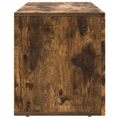 vidaXL TV Cabinet ELST 100 x 35 x 40 cm Smoked Oak Engineered Wood