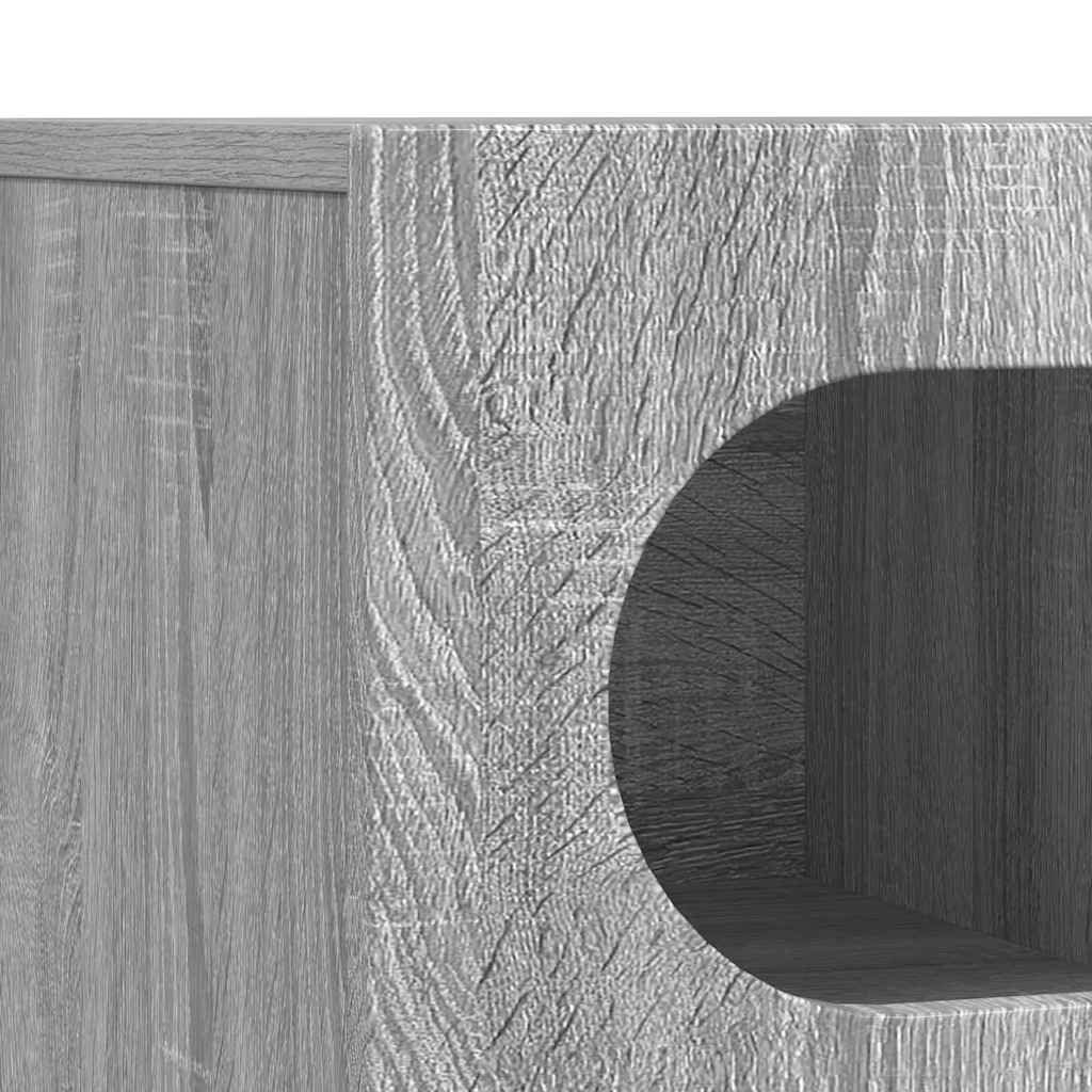 vidaXL TV Cabinet ELST 100 x 35 x 40 cm Grey Sonoma Engineered Wood