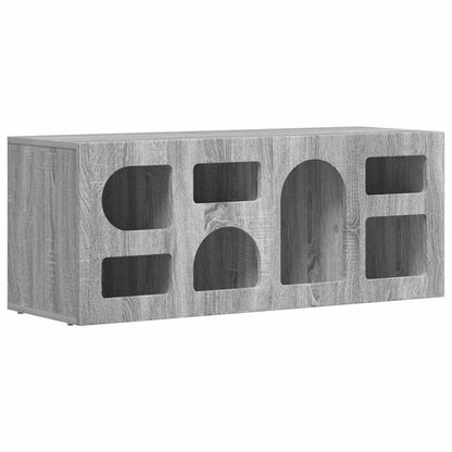 vidaXL TV Cabinet ELST 100 x 35 x 40 cm Grey Sonoma Engineered Wood