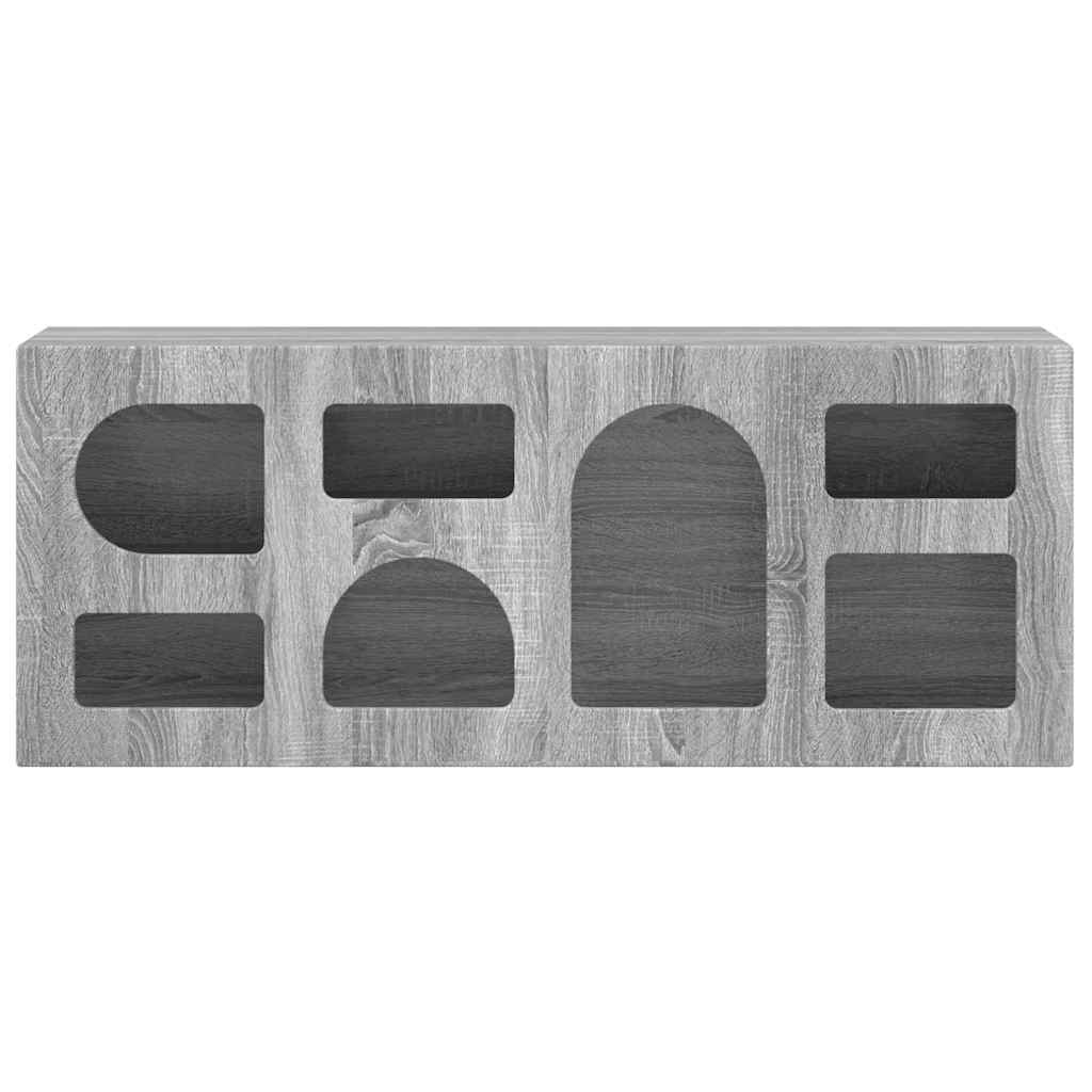 vidaXL TV Cabinet ELST 100 x 35 x 40 cm Grey Sonoma Engineered Wood