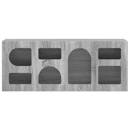 vidaXL TV Cabinet ELST 100 x 35 x 40 cm Grey Sonoma Engineered Wood