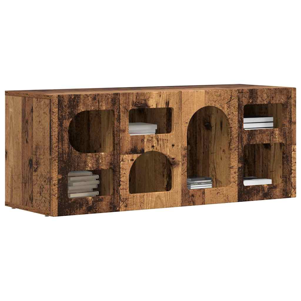 vidaXL TV Cabinet ELST 100 x 35 x 40 cm Old Wood Engineered Wood