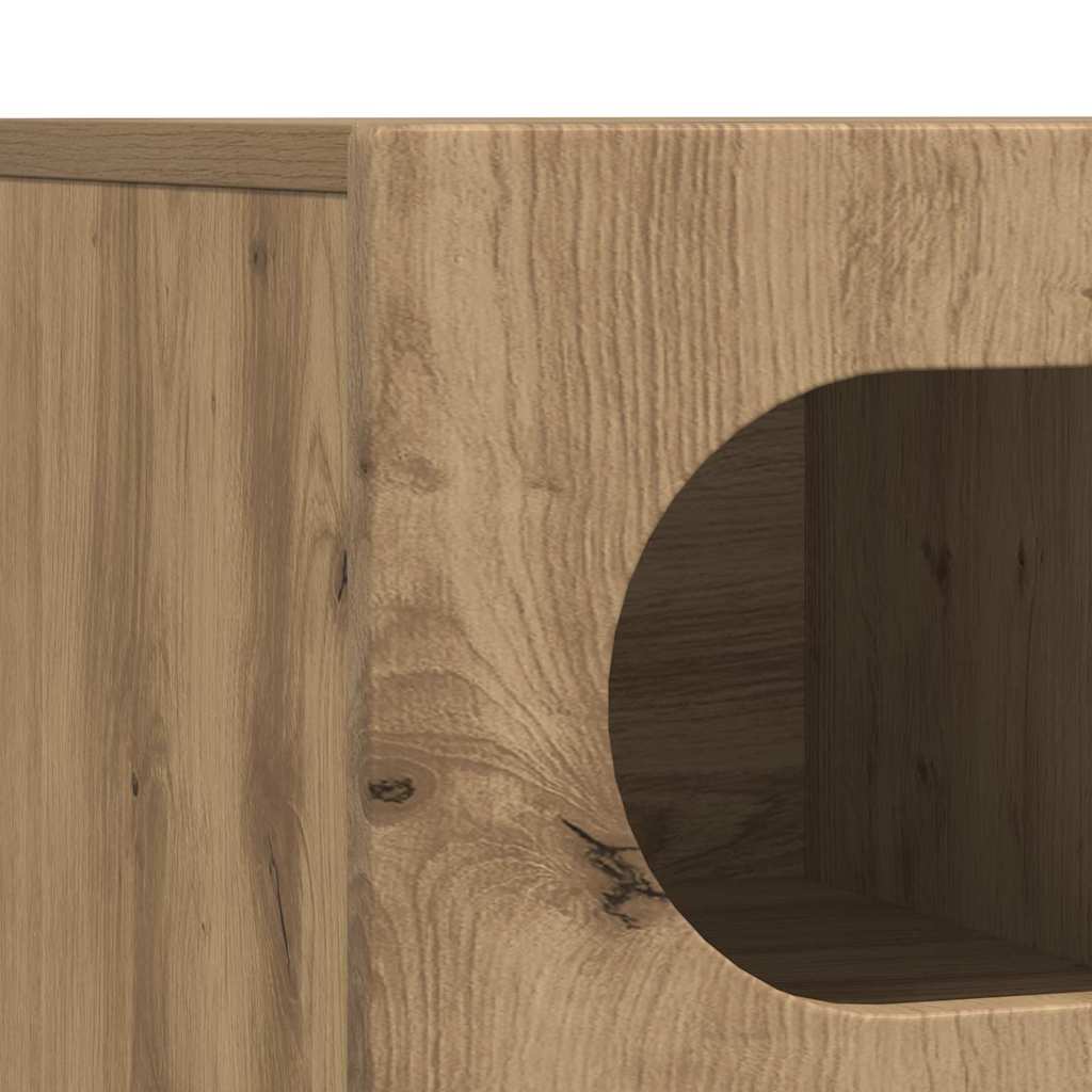 vidaXL TV Cabinet ELST 100 x 35 x 40 cm Artisan Oak Engineered Wood