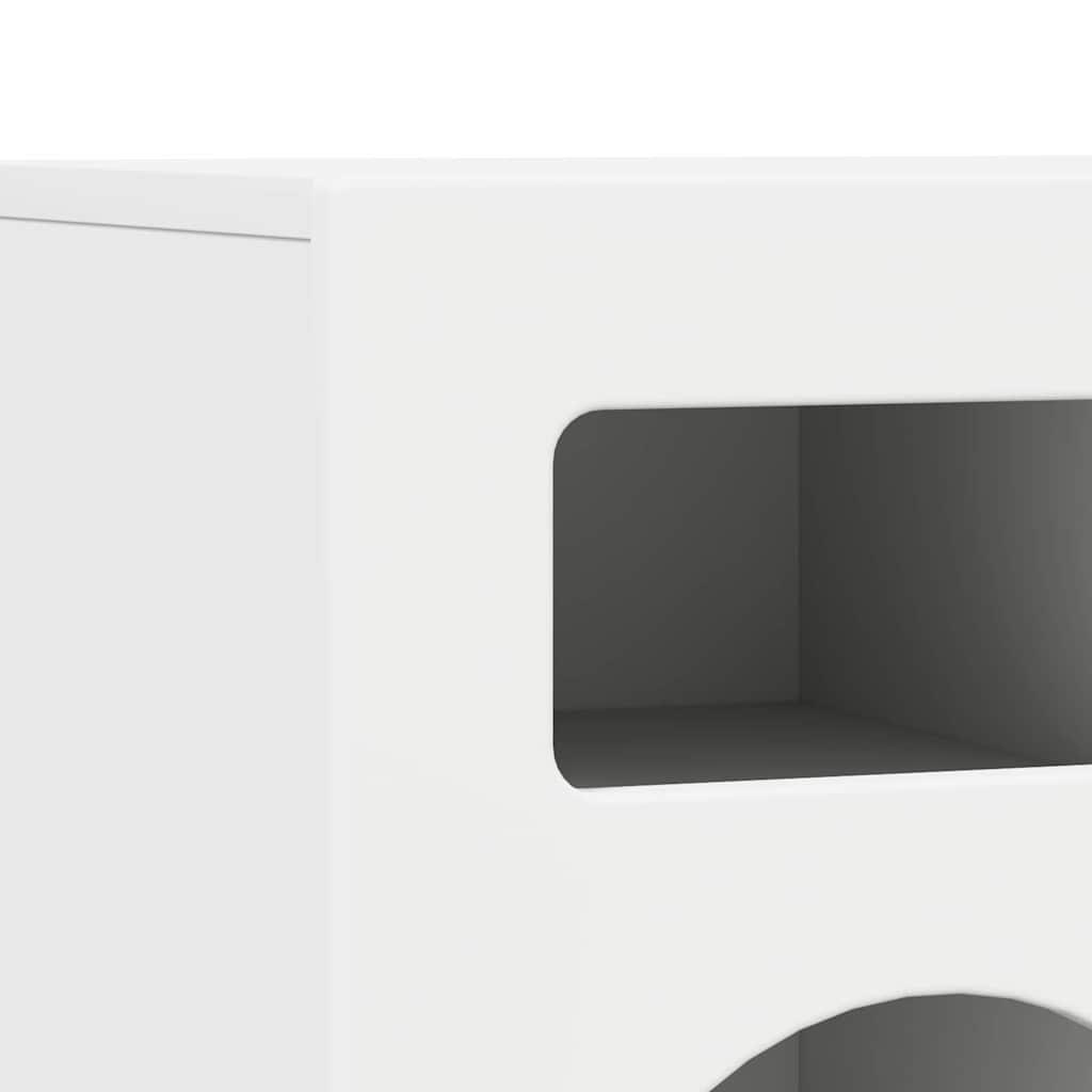 vidaXL TV Cabinet ELST 80 x 35 x 40 cm White Engineered Wood