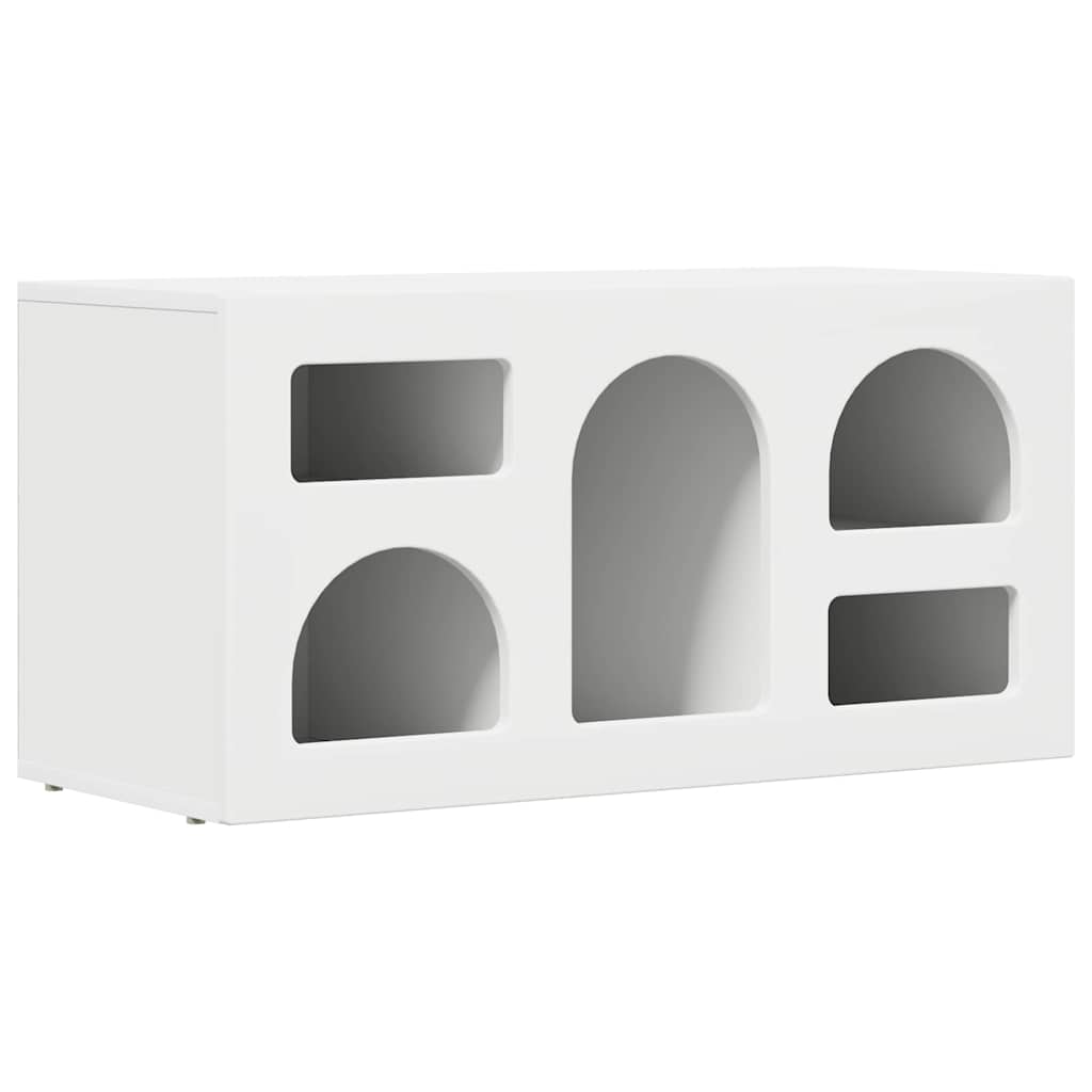 vidaXL TV Cabinet ELST 80 x 35 x 40 cm White Engineered Wood