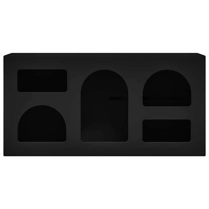 vidaXL TV Cabinet ELST 80 x 35 x 40 cm Black Engineered Wood