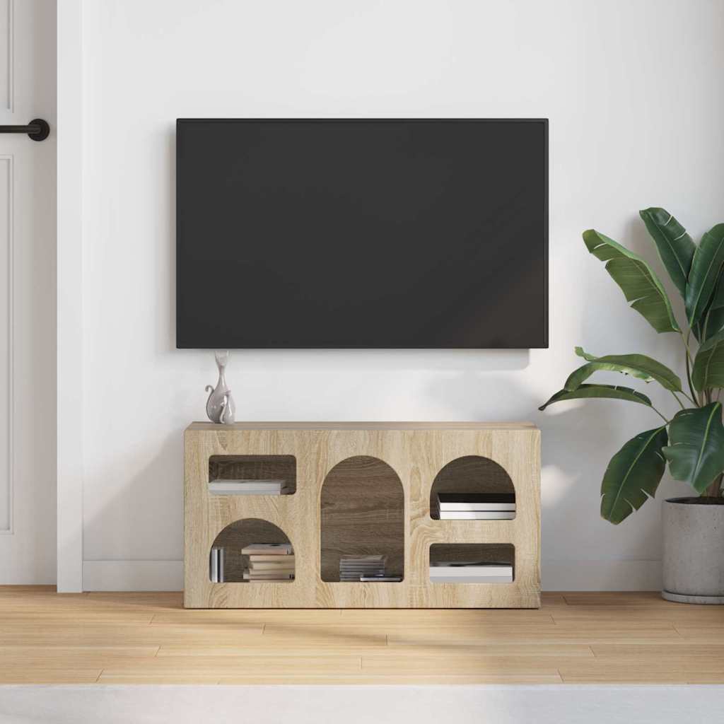 vidaXL TV Cabinet ELST 80 x 35 x 40 cm Sonoma Oak Engineered Wood