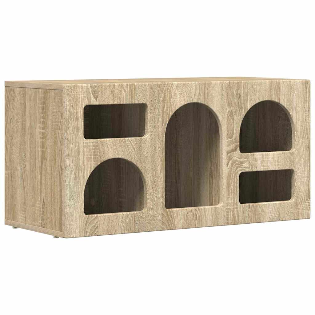vidaXL TV Cabinet ELST 80 x 35 x 40 cm Sonoma Oak Engineered Wood