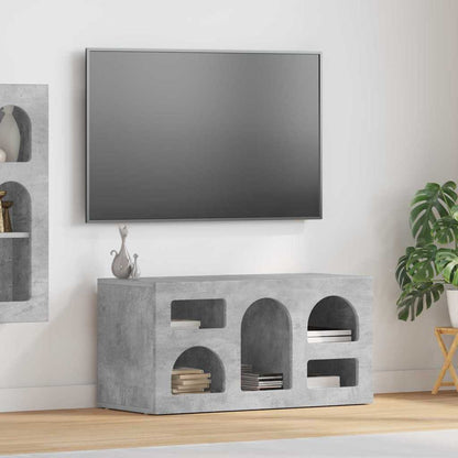 vidaXL TV Cabinet ELST 80 x 35 x 40 cm Concrete Grey Engineered Wood