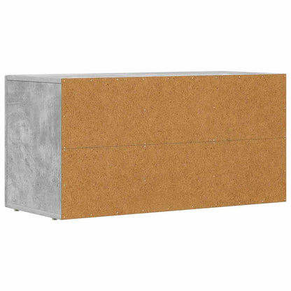 vidaXL TV Cabinet ELST 80 x 35 x 40 cm Concrete Grey Engineered Wood