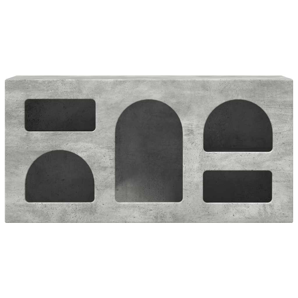 vidaXL TV Cabinet ELST 80 x 35 x 40 cm Concrete Grey Engineered Wood