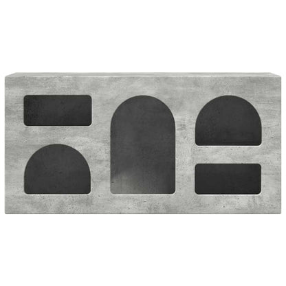 vidaXL TV Cabinet ELST 80 x 35 x 40 cm Concrete Grey Engineered Wood