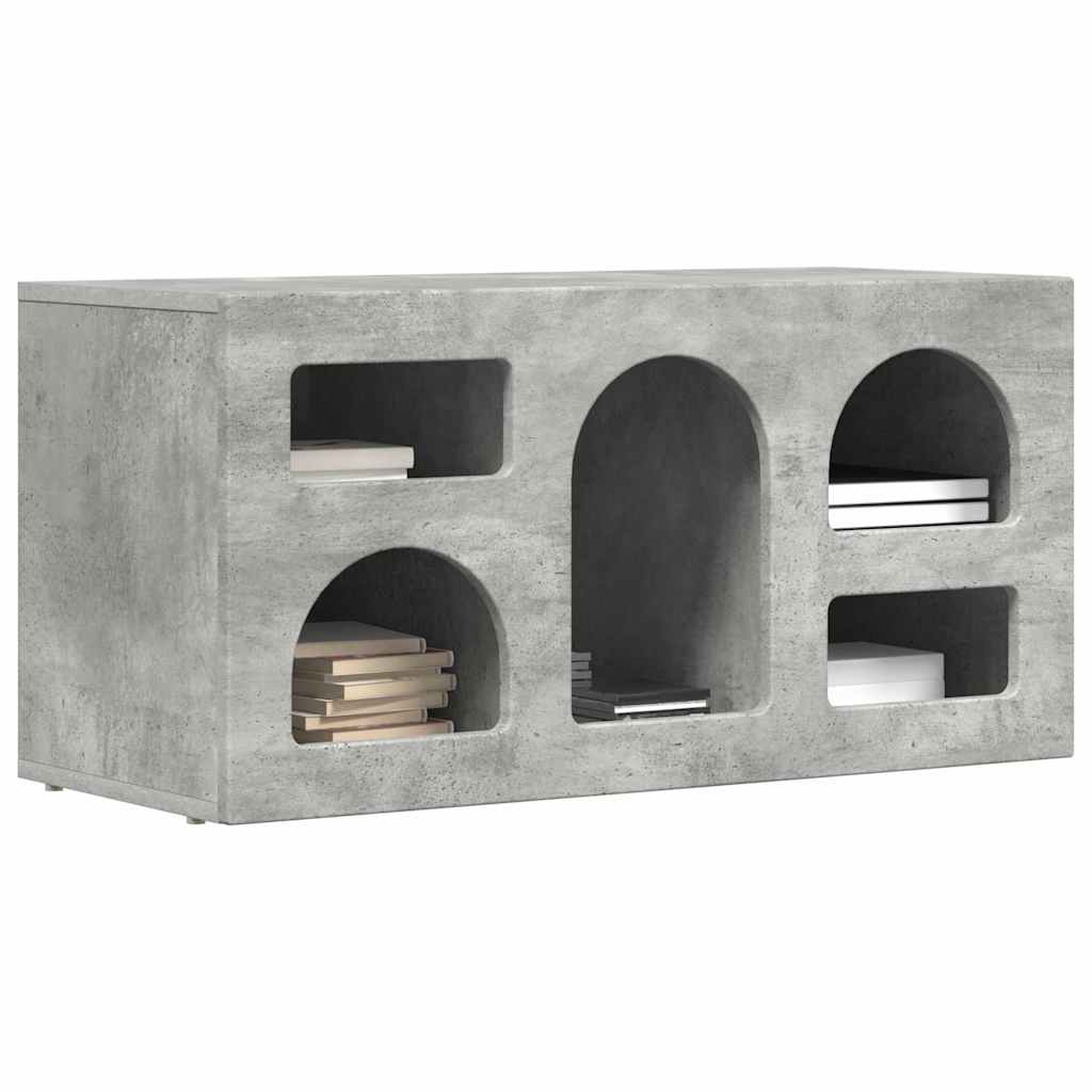 vidaXL TV Cabinet ELST 80 x 35 x 40 cm Concrete Grey Engineered Wood