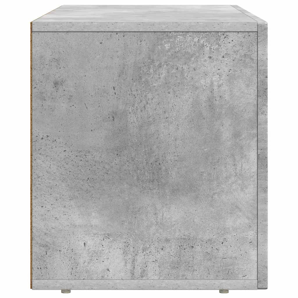 vidaXL TV Cabinet ELST 80 x 35 x 40 cm Concrete Grey Engineered Wood