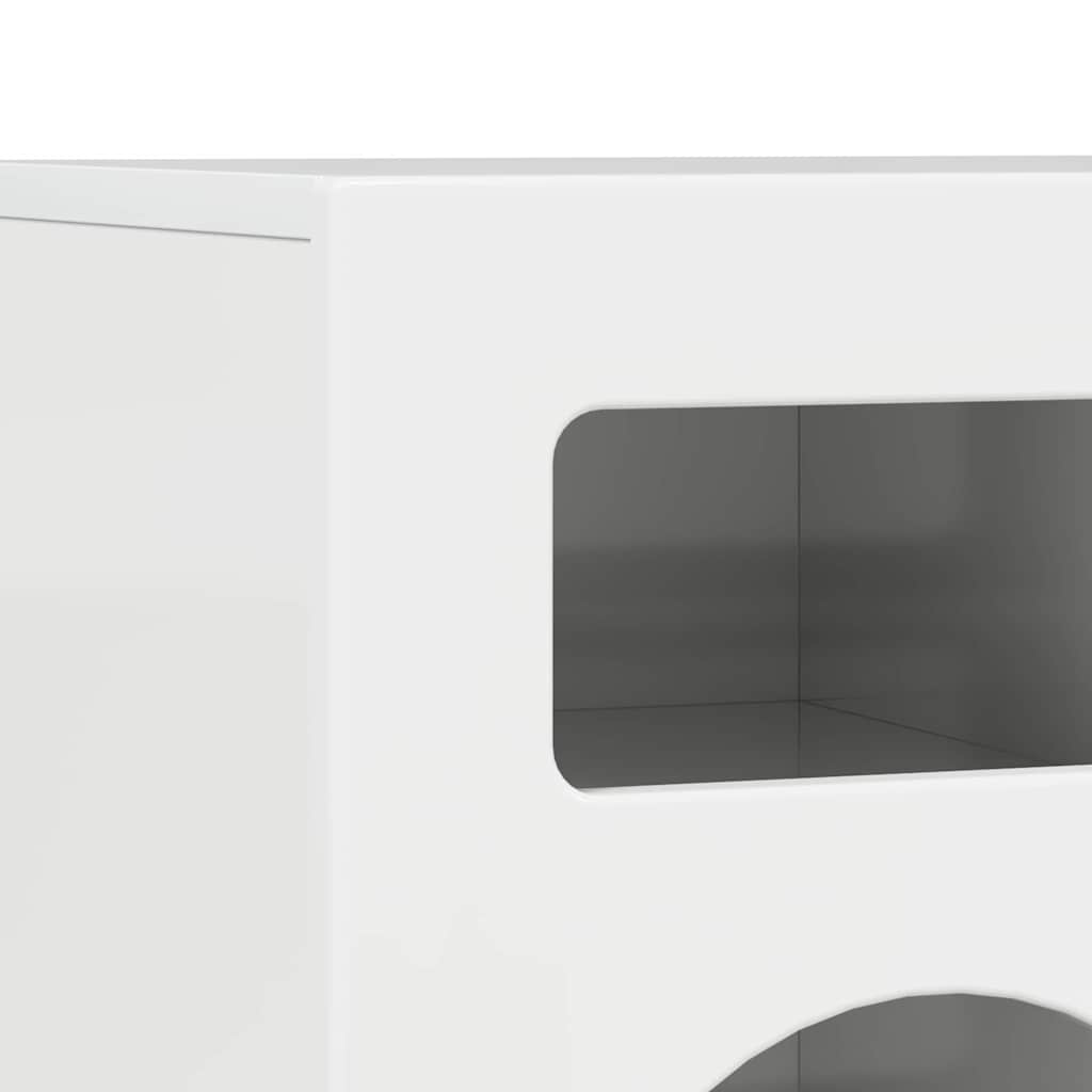 vidaXL TV Cabinet ELST 80 x 35 x 40 cm High Gloss White