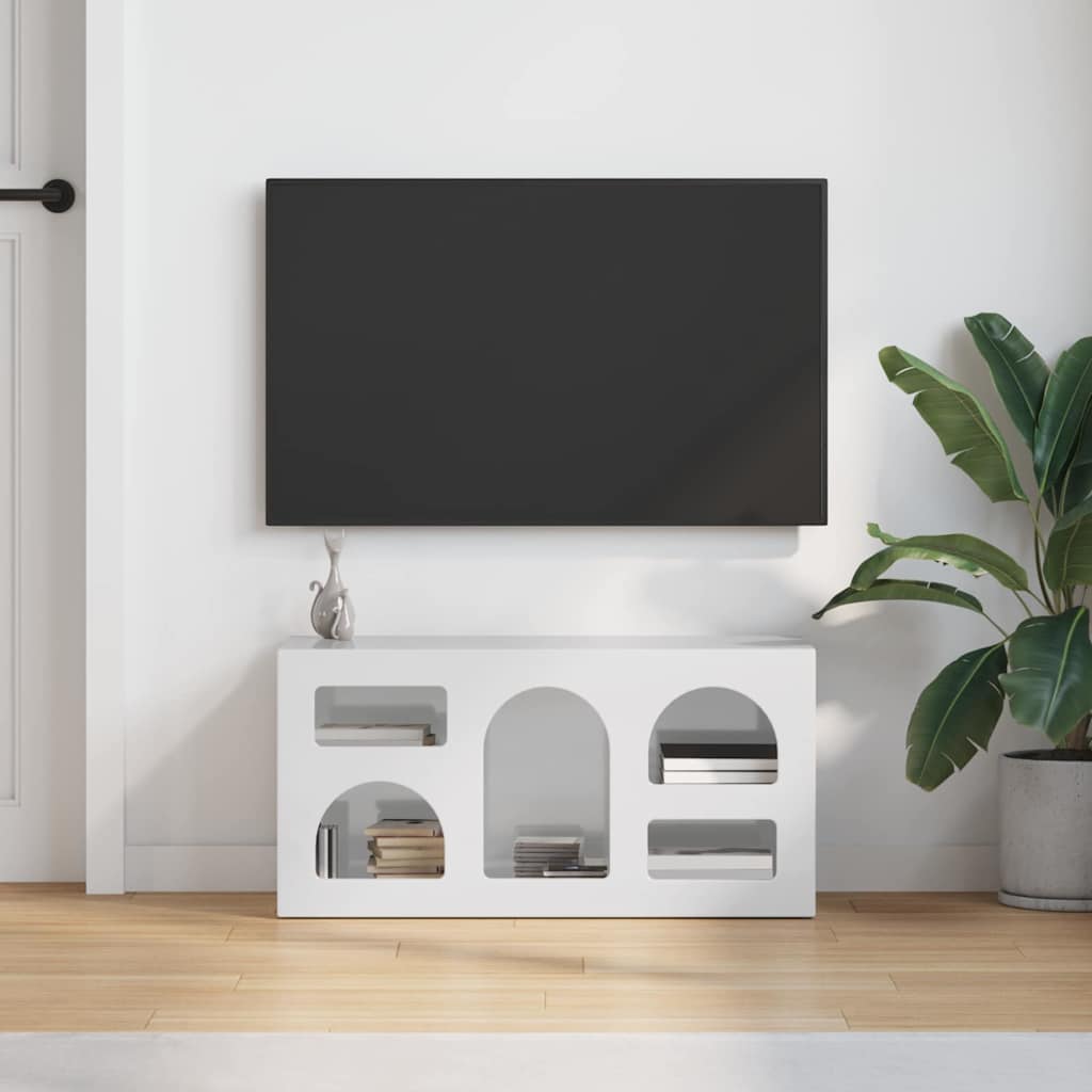 vidaXL TV Cabinet ELST 80 x 35 x 40 cm High Gloss White