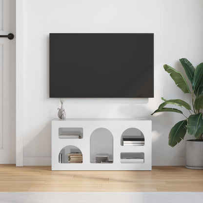 vidaXL TV Cabinet ELST 80 x 35 x 40 cm High Gloss White