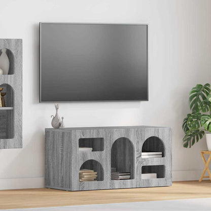 vidaXL TV Cabinet ELST 80 x 35 x 40 cm Grey Sonoma Engineered Wood