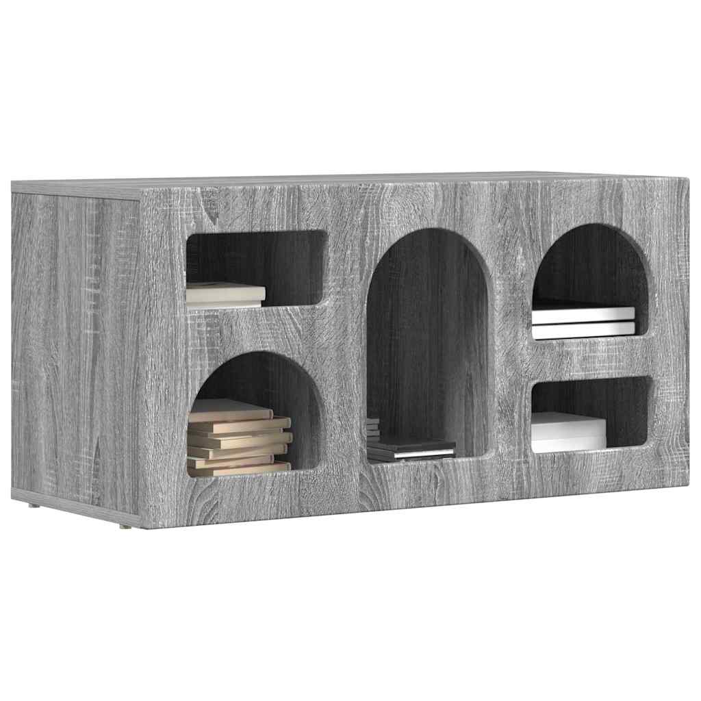 vidaXL TV Cabinet ELST 80 x 35 x 40 cm Grey Sonoma Engineered Wood