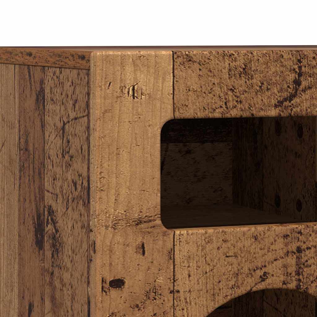 vidaXL TV Cabinet ELST 80 x 35 x 40 cm Old Wood Engineered Wood