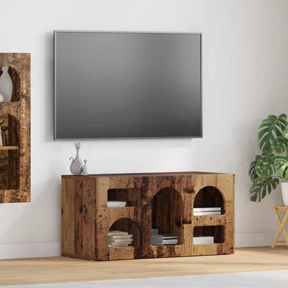 vidaXL TV Cabinet ELST 80 x 35 x 40 cm Old Wood Engineered Wood