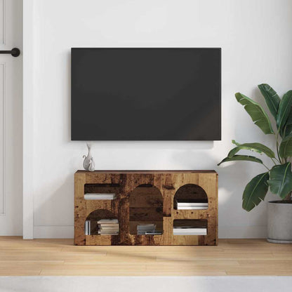 vidaXL TV Cabinet ELST 80 x 35 x 40 cm Old Wood Engineered Wood