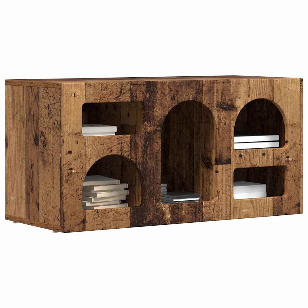 vidaXL TV Cabinet ELST 80 x 35 x 40 cm Old Wood Engineered Wood