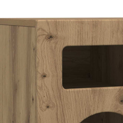 vidaXL TV Cabinet ELST 80 x 35 x 40 cm Artisan Oak Engineered Wood