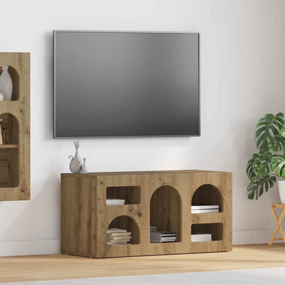 vidaXL TV Cabinet ELST 80 x 35 x 40 cm Artisan Oak Engineered Wood