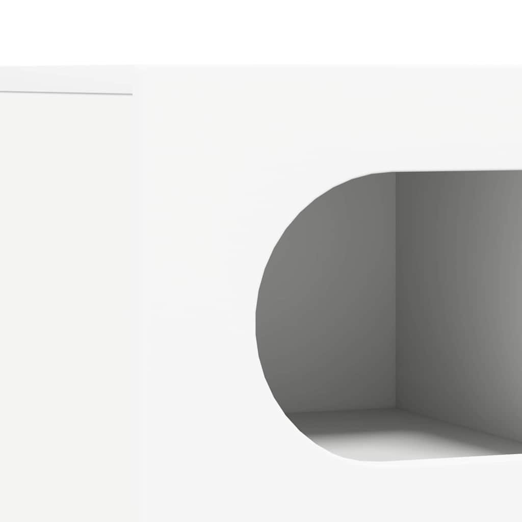 vidaXL TV Cabinet ELST 60 x 35 x 40 cm White Engineered Wood