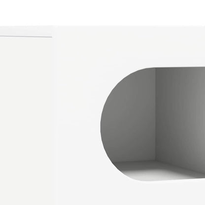 vidaXL TV Cabinet ELST 60 x 35 x 40 cm White Engineered Wood