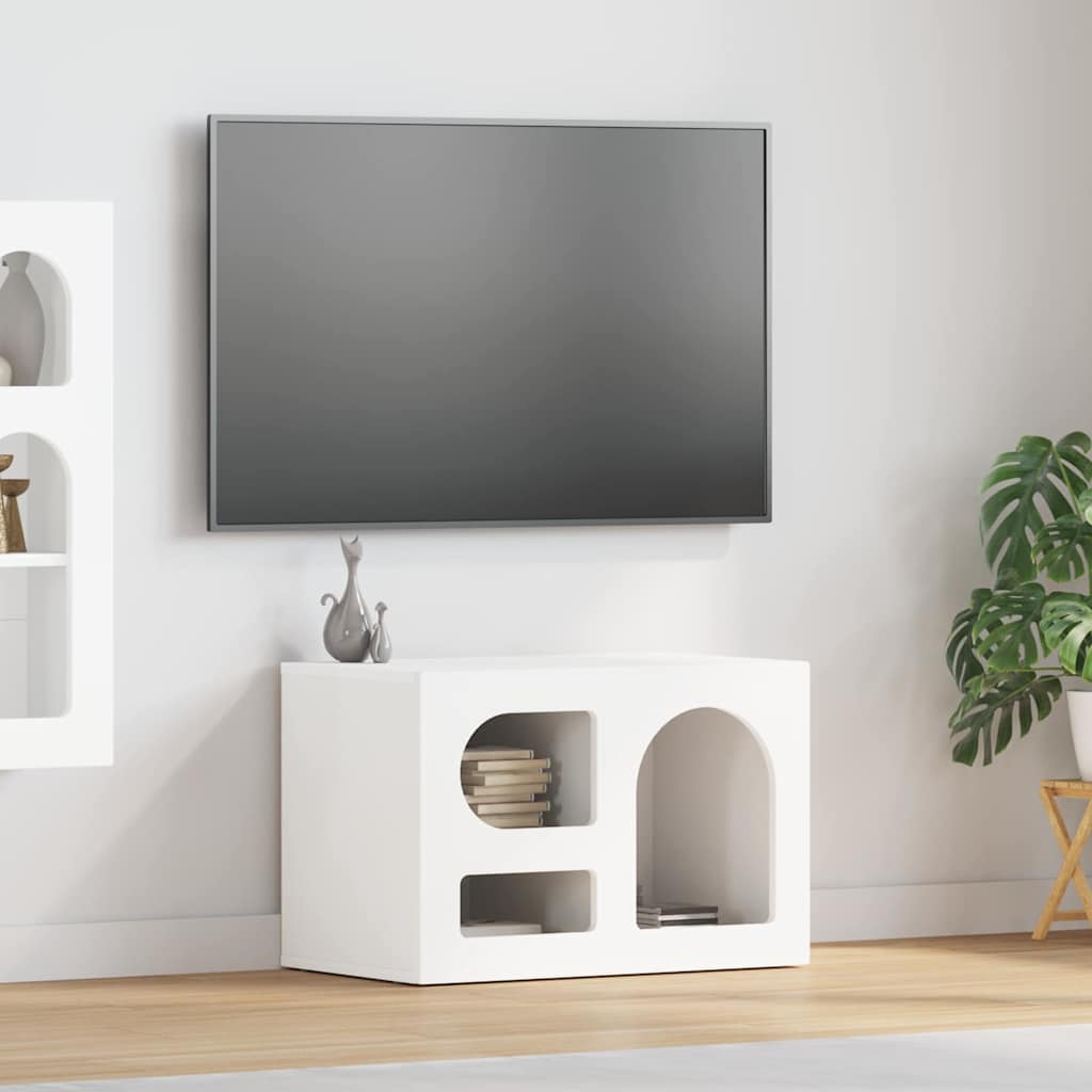 vidaXL TV Cabinet ELST 60 x 35 x 40 cm White Engineered Wood