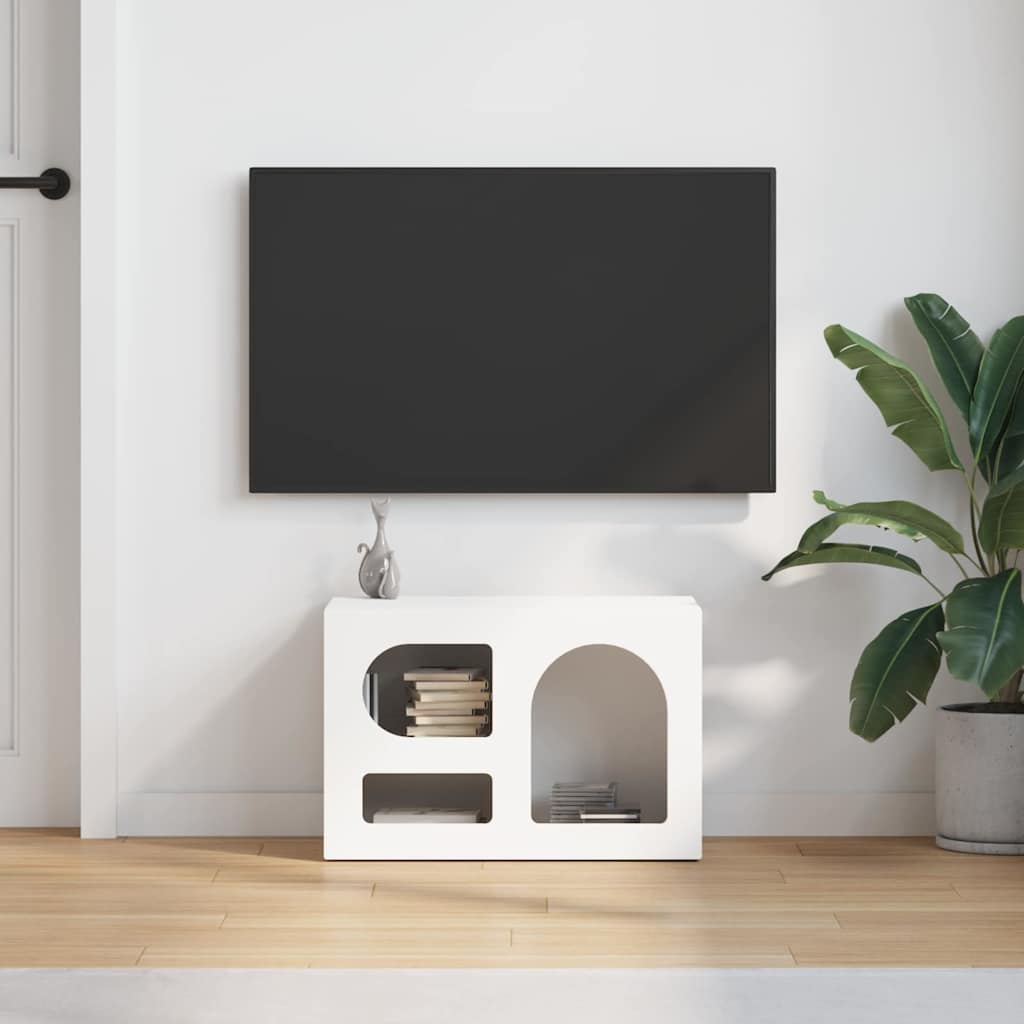 vidaXL TV Cabinet ELST 60 x 35 x 40 cm White Engineered Wood