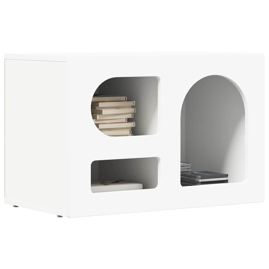 vidaXL TV Cabinet ELST 60 x 35 x 40 cm White Engineered Wood