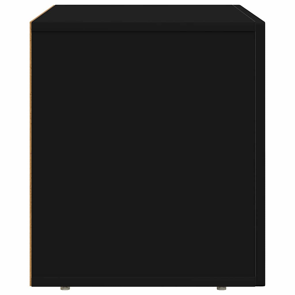 vidaXL TV Cabinet ELST 60 x 35 x 40 cm Black Engineered Wood