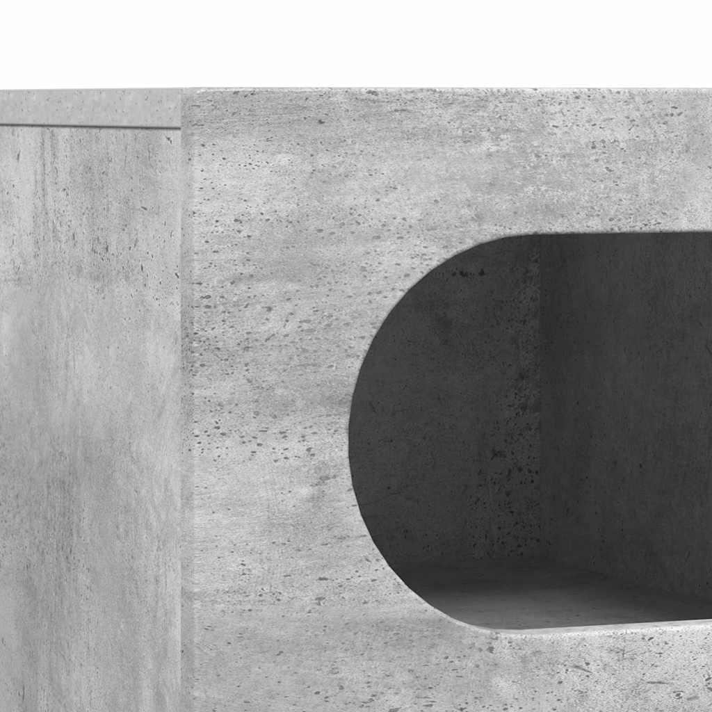 vidaXL TV Cabinet Concrete Grey 60 x 35 x 40 cm Engineered Wood