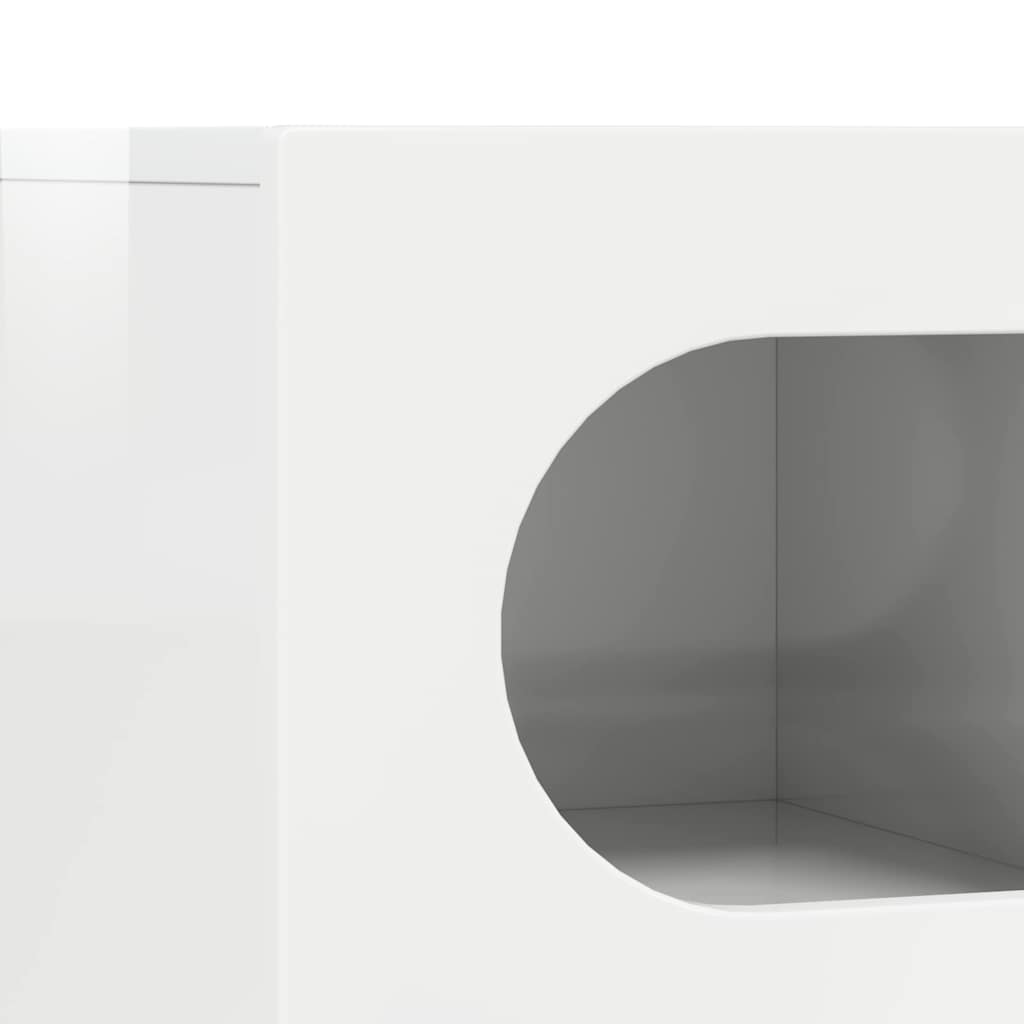vidaXL TV Cabinet ELST 60 x 35 x 40 cm High Gloss White
