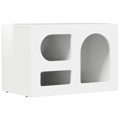 vidaXL TV Cabinet ELST 60 x 35 x 40 cm High Gloss White