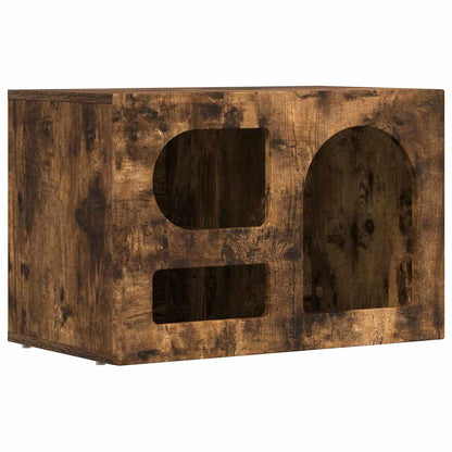 vidaXL TV Cabinet ELST 60 x 35 x 40 cm Smoked Oak Engineered Wood