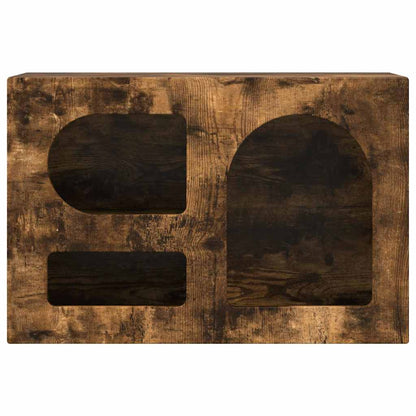 vidaXL TV Cabinet ELST 60 x 35 x 40 cm Smoked Oak Engineered Wood