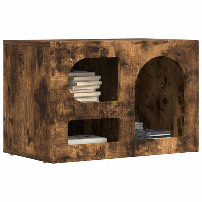 vidaXL TV Cabinet ELST 60 x 35 x 40 cm Smoked Oak Engineered Wood